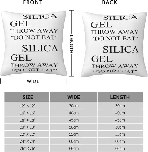 Miniatura 2 de Paquete de fundas de almohada de gel de sílice para sofá, hogar, cama, sala de estar, fundas de almohada decorativas de 16 x 16 pulgadas