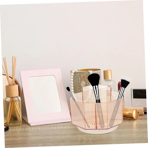Miniatura 4 de DOITOOL Soporte para lápiz labial de maquillaje, organizador de brochas cosméticas de mesa, caja de almacenamiento