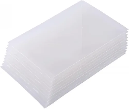 Miniatura 8 de Paquete de 10 bolsillos de almacenamiento de sellos y troqueles, sobres de almacenamiento de plástico de gran tamaño de 8.75 x 6 pulgadas, carpetas K