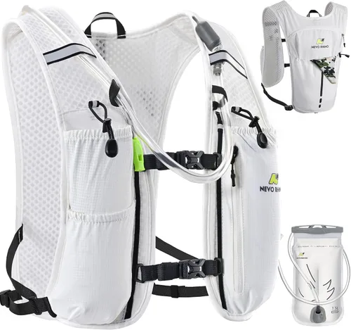 Miniatura 12 de N NEVO RHINO Chaleco para Correr, Chaleco de Hidratación Ligero, Mochila de Agua Aislada con Vejiga de Agua de 1.5L para Senderismo, Camino