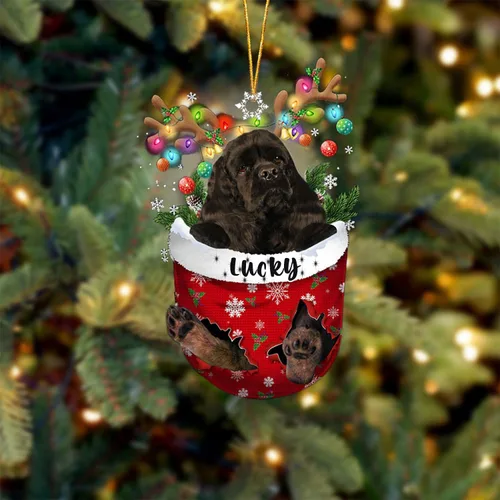 Miniatura 132 de Adorno de Navidad personalizado para perro Airedale Terrier en bolsillo de nieve, adorno para árbol de Navidad, idea de regalo para amantes
