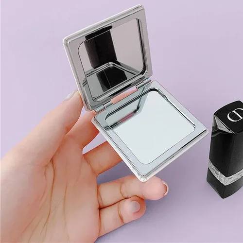 Miniatura 5 de Espejo compacto de viaje Kawaii para mujeres y niñas, bonito espejo cosmético clásico de dibujos animados con aumento 1X/2X espejo de maquillaje