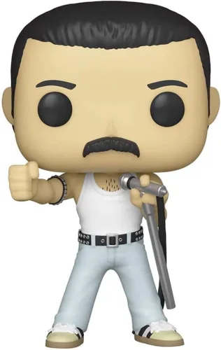 Miniatura 2 de Funko Pop Pop! Rocks: Queen - Freddie Mercury Radio Gaga 1985, multicolor, 3.75 pulgadas
