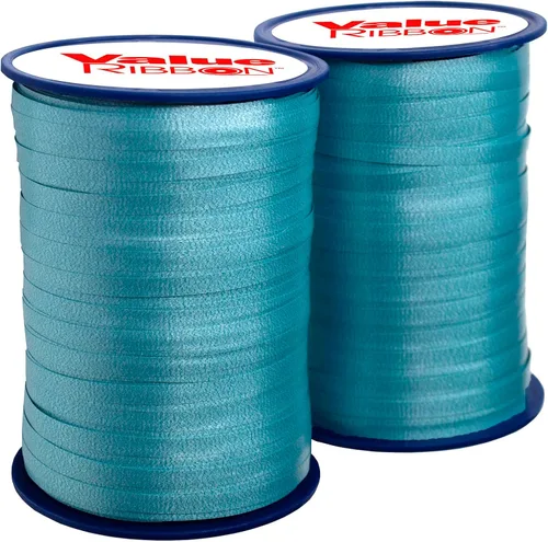Miniatura 4 de Value Ribbon - Cinta rizadora prensada, 3/16 pulgadas x 500 yardas para envoltura de regalos, manualidades, proyectos de arte y decoraciones de Azul