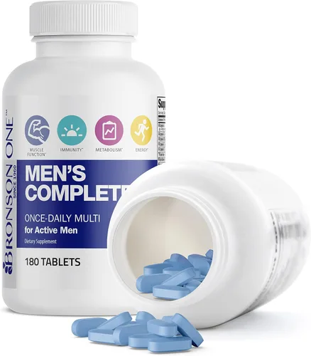Miniatura 6 de Bronson ONE Daily Multivitamínico Completo para Hombres Multimineral Una Vez al Día Multi para Hombres Activos, 180 Tabletas