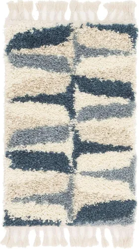 Miniatura 9 de Unique Loom Hygge Shag Collection - Alfombra moderna de inspiración marroquí, diseño geométrico, felpa y acogedora