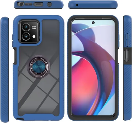 Miniatura 97 de Funda compatible con Xiaomi Poco M5s 4G, compatible con Redmi Note 10 4G / Note 10S 4G / Note 11 SE (India), funda para teléfono 3 en 1, color azul