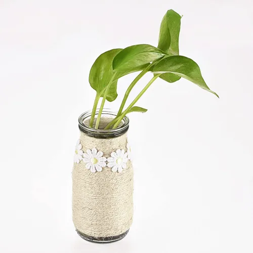 Miniatura 6 de MECCANIXITY Cuerda de yute de 164 pies de 0.079 in, cuerda de yute, cuerda de yute natural, verde para manualidades, jardinería, agrupamiento