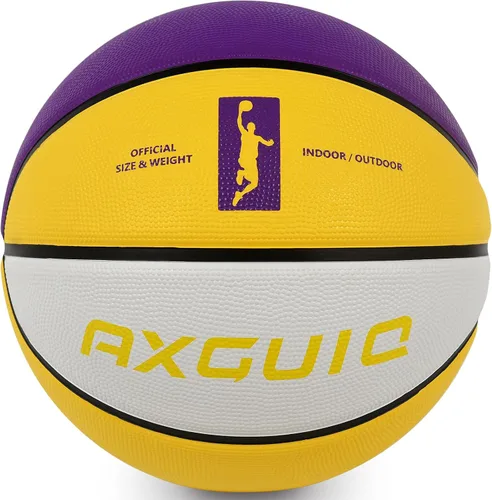 Miniatura 2 de Baloncesto de goma gruesa para niños y jóvenes, tamaño 3/4/5/6/7, para exteriores, colorido, 22/25.5/27.5/28.5/29.5 pulgadas, para regalos