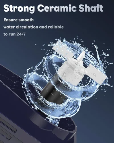 Miniatura 8 de Pawfly Mini bomba de agua sumergible de 80 GPH de 4 W, bomba de fuente pequeña con altura de elevación de 2.6 pies, bomba de acuario ultra