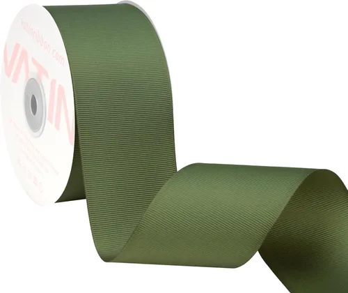 Miniatura 150 de Vatin - Rollo de cinta de grogrén, rollos de 25-50 yardas, perfecto para decoración de bodas, coronas, baby showers, envolturas de paquete de regalo