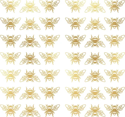 Miniatura 2 de RoomMates RMK4957SCS Gold Bee - Calcomanías de pared para despegar y pegar