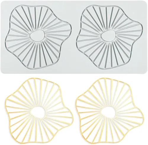 Miniatura 15 de Molde de encaje de silicona Love para pastel, tapete de impresión de fondant, tapete de encaje con patrón de corazón para decoración de tartas, día