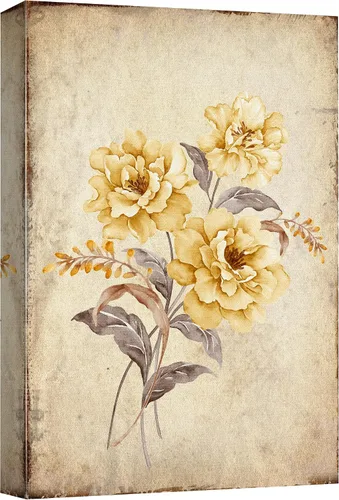 Miniatura 96 de SIGNFORD Lienzo impreso para pared, acuarela, floral, retro, abstracto, naturaleza, desierto, ilustraciones florales botánicas, arte moderno