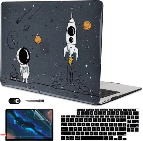 Miniatura 32 de Funda para MacBook Air de 13 pulgadas 2021 2020 2019 2018 para Mac A2337 M1 A2179 A1932 Funda con Touch ID, funda rígida de plástico