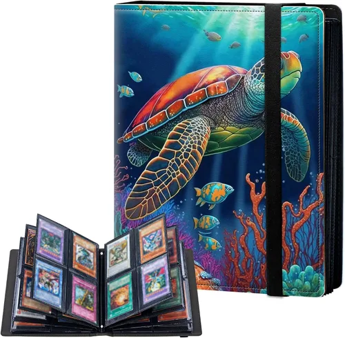 Miniatura 14 de Carpeta de tarjetas de 4 bolsillos con capacidad para 160 tarjetas, carpeta de álbum de coleccionista de libros de tarjetas para Yugioh, MTG, TCG