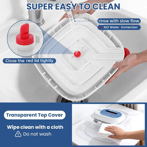Miniatura 8 de Sailnovo 24 incubadoras de huevos para incubar huevos, control automático de temperatura y giro de huevos, vela de huevos, incubadora de visión