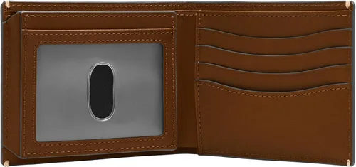 Miniatura 11 de Fossil Billetera plegable de cuero para hombre con ventana de identificación abatible para hombres