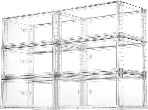 Miniatura 11 de Vtopmart - 2 paquetes de grandes contenedores de almacenamiento apilables transparentes de 27QT, contenedores de almacenamiento de plástico