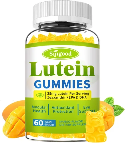 Suplementos de luteína y zeaxantina, gomitas con astaxantina y extracto de arándano, vitaminas oculares con omega-3, vitaminas A, C, E, D3 y zinc
