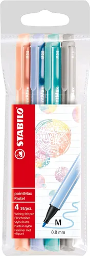 Miniatura 15 de STABILO Fineliner pointMax - Paquete de 8 - Colores surtidos Colores Variados