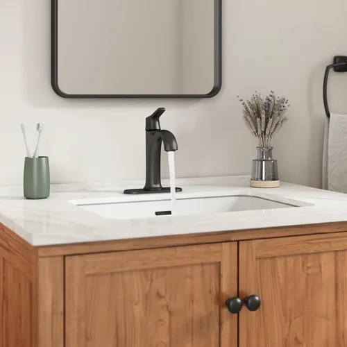 Miniatura 2 de American Standard 7429101.243 Becklow - Grifo de baño monomando, 1.2 GPM, negro mate