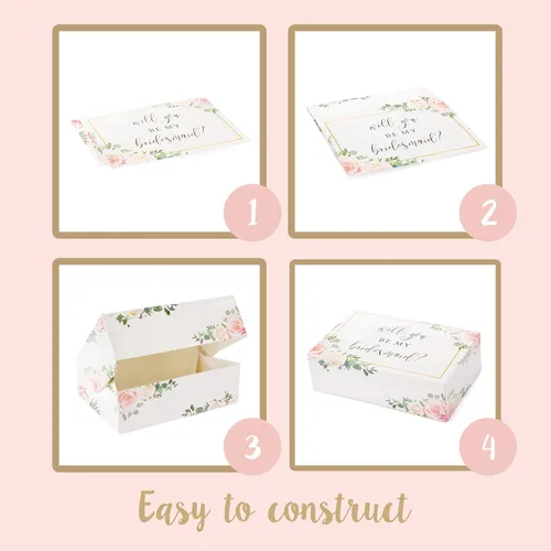 Miniatura 8 de Juego de 6 cajas de regalo para dama de honor