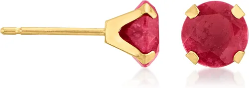 Miniatura 3 de Ross-Simons Pendientes de tuerca de rubí Martini de 1,60 quilates en oro amarillo de 14 quilates
