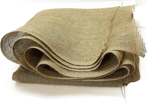 Miniatura 10 de 48 pulgadas x 15 pies en total 60 forros de arpillera para jardín, tejido suelto de yute para cama elevada, semilla de cobertura, mantillo y manta