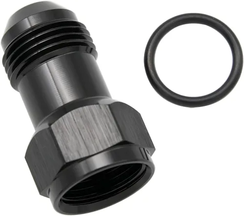 Miniatura 12 de Aluminio 3AN hembra a 3AN macho extensor de montaje, conector adaptador de extensiones AN3 con anillo tórico, negro