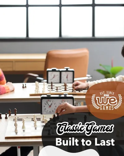 Miniatura 9 de Juego de ajedrez de torneo de mejor valor: piezas de ajedrez rellenas y tablero de ajedrez de vinilo negro enrollable