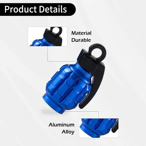 Miniatura 3 de GaRhomxy Tapones para neumáticos, tapas de vástago de válvula de neumático de automóvil, cubierta de tapas de aire, accesorios personalizados