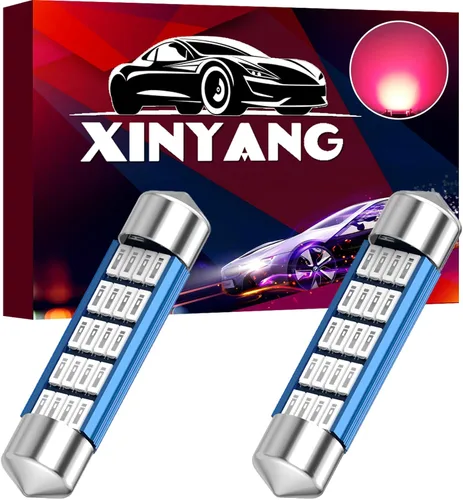 Miniatura 9 de XINYANG 2 piezas Bombilla LED festoon 578 para auto de 41mm 42mm 1.65 pulgadas, bombilla 211-2 extremadamente brillante, 20 chipsets SMD 4014, libre
