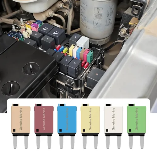 Miniatura 6 de Kit de fusibles de reinicio manual ATM Mini fusibles de perfil bajo 5A, 10A, 15A, 20A, 25A, 30A para disyuntores automotrices de 32 V CC, fusibles