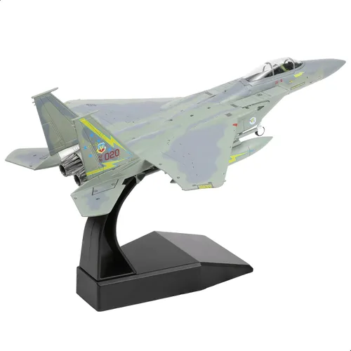 Miniatura 10 de NUOTIE Classic American Eagle F-15E Bimotor Fighter Pre-Build Model Kits 1:100 de aleación de avión fundido a troquel avión modelo de exhibición