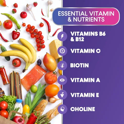 Miniatura 3 de Gomitas multivitamínicas para adultos – Gomitas multivitamínicas diarias para adultos con vitaminas A, C, D, B12 para mujeres y hombres, suplemento