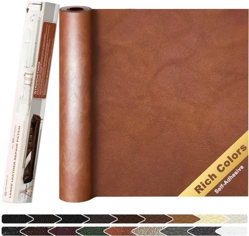 Miniatura 14 de KING MOUNTAIN Cinta de reparación de cuero, 16 x 60 pulgadas, gris, autoadhesiva, impermeable, ecológica