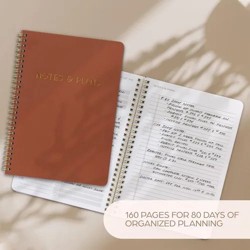 Miniatura 4 de Hermoso planificador diario y cuaderno con horario por hora, bloc de notas estético en espiral para organizar fácilmente tus tareas y citas