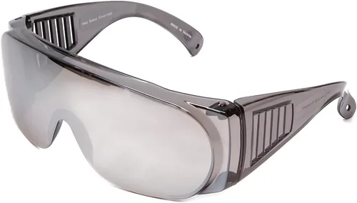 Miniatura 10 de Calabria 1003 Gafas de seguridad grandes que se ajustan sobre anteojos graduados Fitover para hombres y mujeres, envolventes, tintadas, Anaranjado