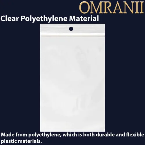 Miniatura 3 de Bolsas de almacenamiento de plástico transparente de 3 x 6 pulgadas de 2 mil (100 bolsas), duraderas, ligeras, con cremallera resellable, agujero