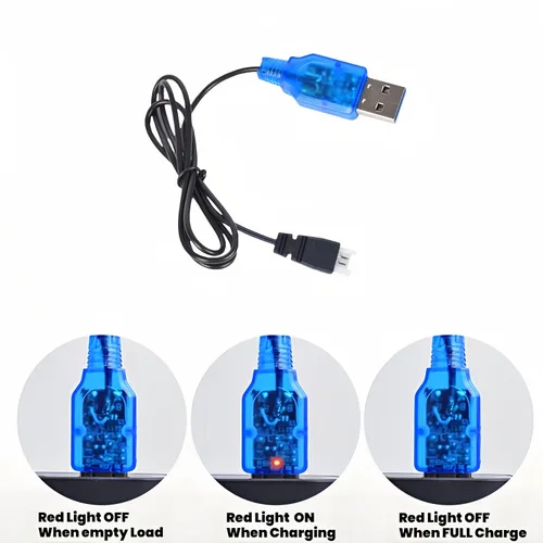 Miniatura 5 de 3.7V 400mAh RC Drone Baterías para SYMA Q11 H99W H31 H6C H98 TR-C385 TR-P51 TR-F22 Modelo de avión AT-96 Holystone Quadcopters con cable de cargador