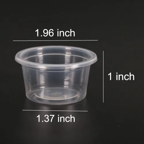 Miniatura 2 de SLSON Paquete de 100 tazas de comida y agua Gecko - Vasos de repisa para reptiles, gusanos, alimentador de gusanos de harina, para lagarto