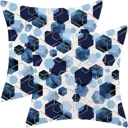 Miniatura 11 de AEIOAE Summer Sunshine - Juego de 2 fundas de almohada de 16 x 16 pulgadas, diseño de rayas amarillas, diseño bohemio, arco iris, sol