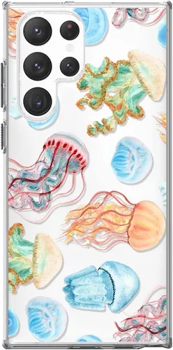 Miniatura 6 de Blingy's Funda para Samsung Galaxy S23 Ultra, lindo diseño de oso koala divertido estilo animal de dibujos animados, funda protectora transparente