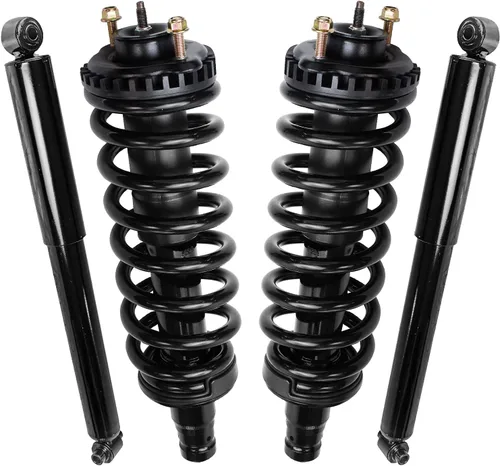 Miniatura 19 de Detroit Axle - Amortiguadores de puntales RWD para Infiniti G35 03-06, 2 amortiguadores traseros, 2 puntales delanteros y muelles helicoidales 2003