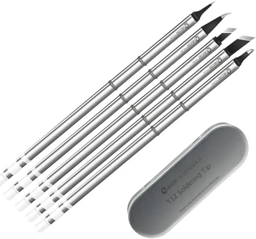 QUECOO TW Black T12-KU/K/BC2/J02/ILS - Punta de soldadura para todas las puntas de soldadura de alta calidad T12