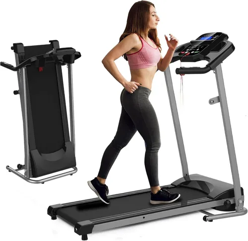 Yangming Caminadora plegable 2 en 1, caminadora de 3.5 HP para debajo del escritorio, sin instalación, cinta de correr plegable compacta para