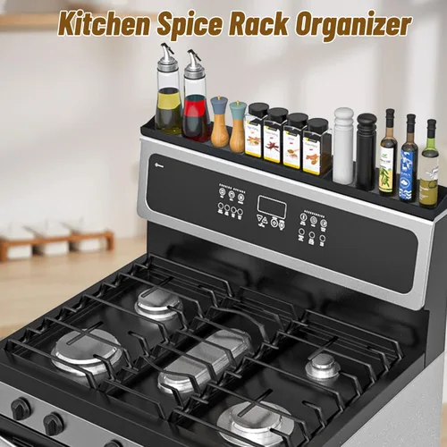 Miniatura 2 de mumisuto Estante superior de silicona para estufa de 30 pulgadas, estante magnético para estufa de cocina, suave, flexible, fuerte, magnético