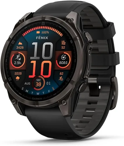 Miniatura 14 de Garmin fēnix® 8 – 43mm, AMOLED, Zafiro, Smartwatch GPS Multisport Premium, Batería de Larga Duración, Certificado para Buceo, Linterna LED Oro suave