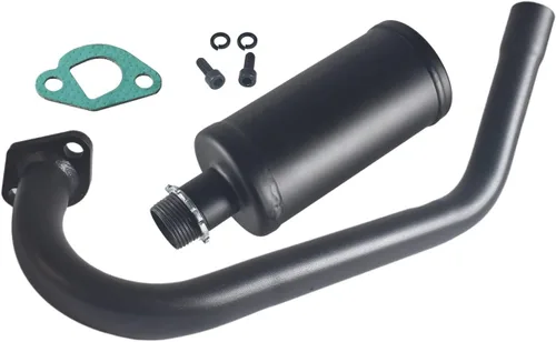 Escape Mejorado con Silenciador para Coleman Powersports CT200U BT200X CT200u-ex, 212cc 196cc/6.5HP Go Kart y Mini Bicicleta de Gas Negro